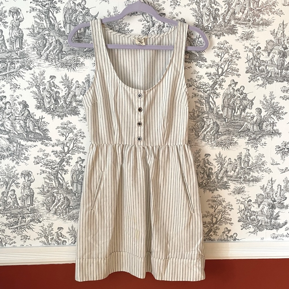 Urban Outfitters Cream Striped Dress